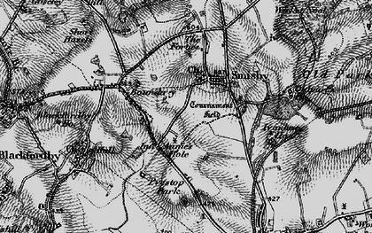 Old map of Annwell Place in 1895