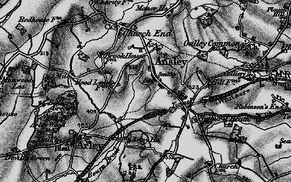 Old map of Ansley in 1899