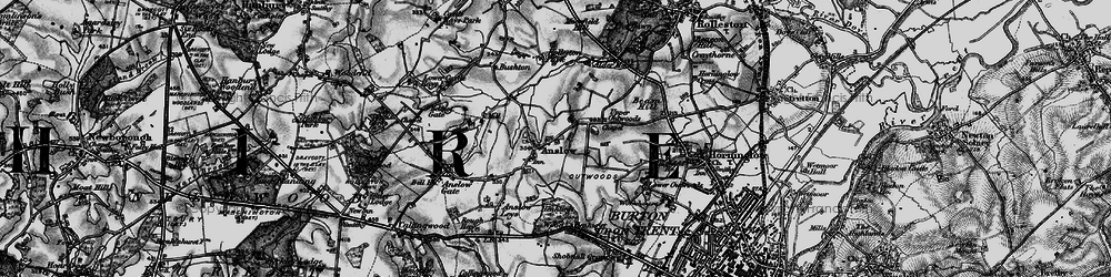 Old map of Anslow in 1898