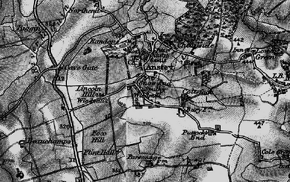 Old map of Anstey Bury in 1896