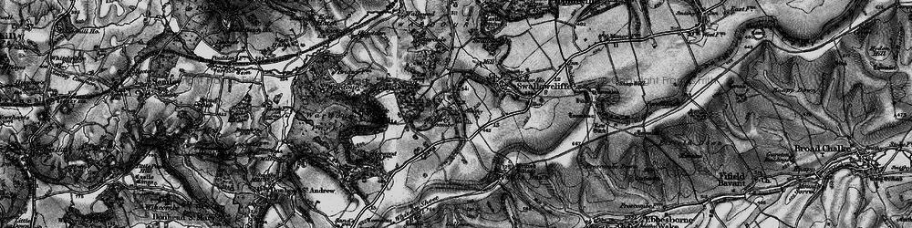 Old map of Ansty in 1895