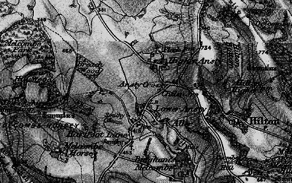 Old map of Ansty Cross in 1898