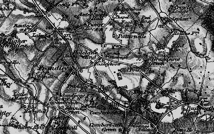 Old map of Antrobus in 1896