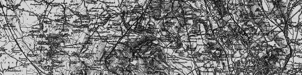 Old map of Apedale in 1897