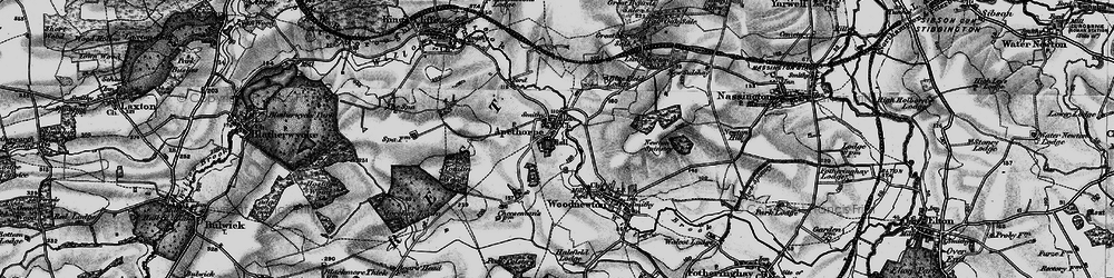 Old map of Apethorpe in 1898