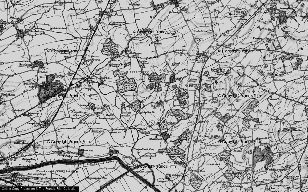Old Map of Historic Map covering Kingthorpe in 1899