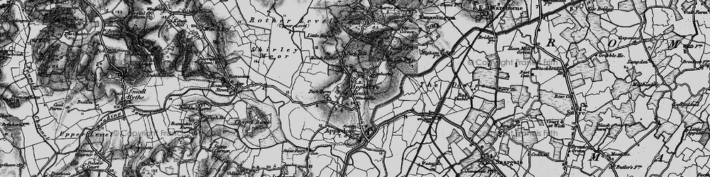 Old map of Appledore Heath in 1895