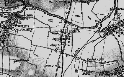 Old map of Appleford in 1895