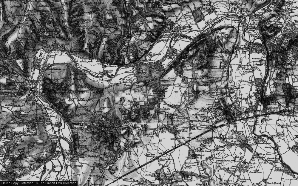 Old Map of Applehouse Hill, 1895 in 1895