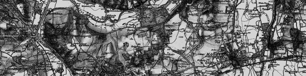 Old map of Applehouse Hill in 1895