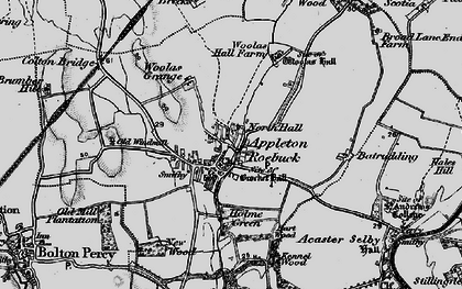 Old map of Woolas Grange in 1898