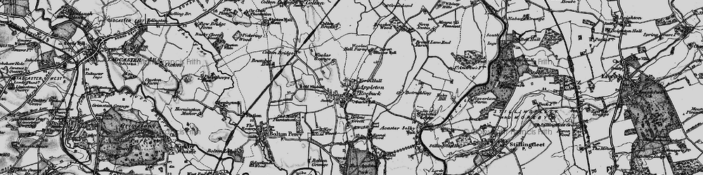Old map of Appleton Roebuck in 1898