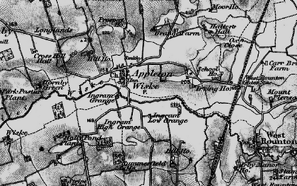 Old map of Appleton Wiske in 1898