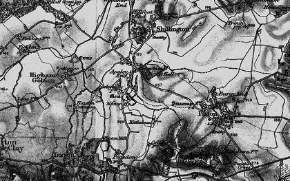 Old map of Apsley End in 1896