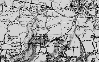 Old map of Apuldram in 1895