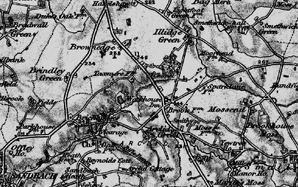 Old map of Arclid in 1897