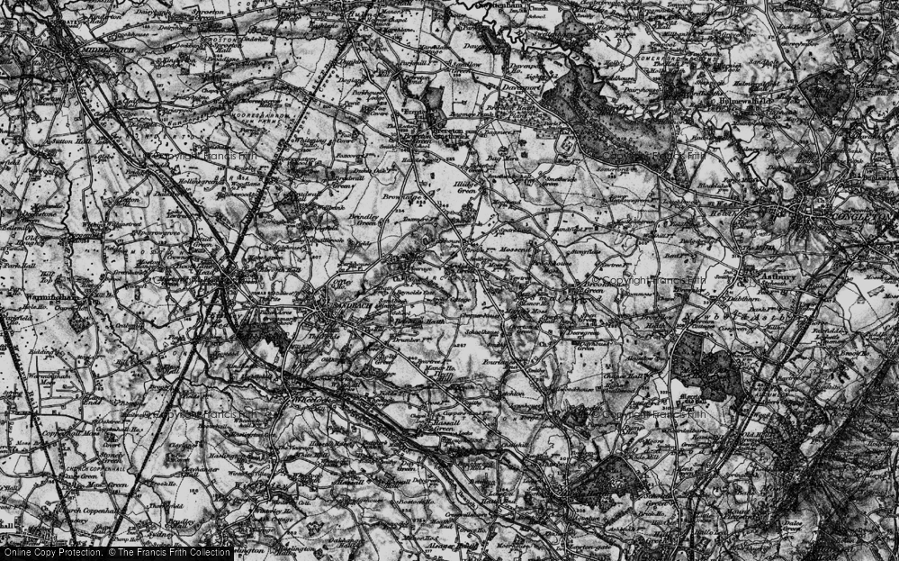 Old Map of Arclid Green, 1897 in 1897