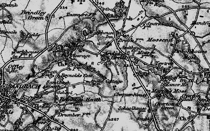 Old map of Arclid Green in 1897