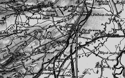Old map of Bryn-Perthy in 1897