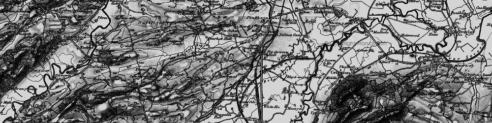 Old map of Arddleen/Arddlîn in 1897