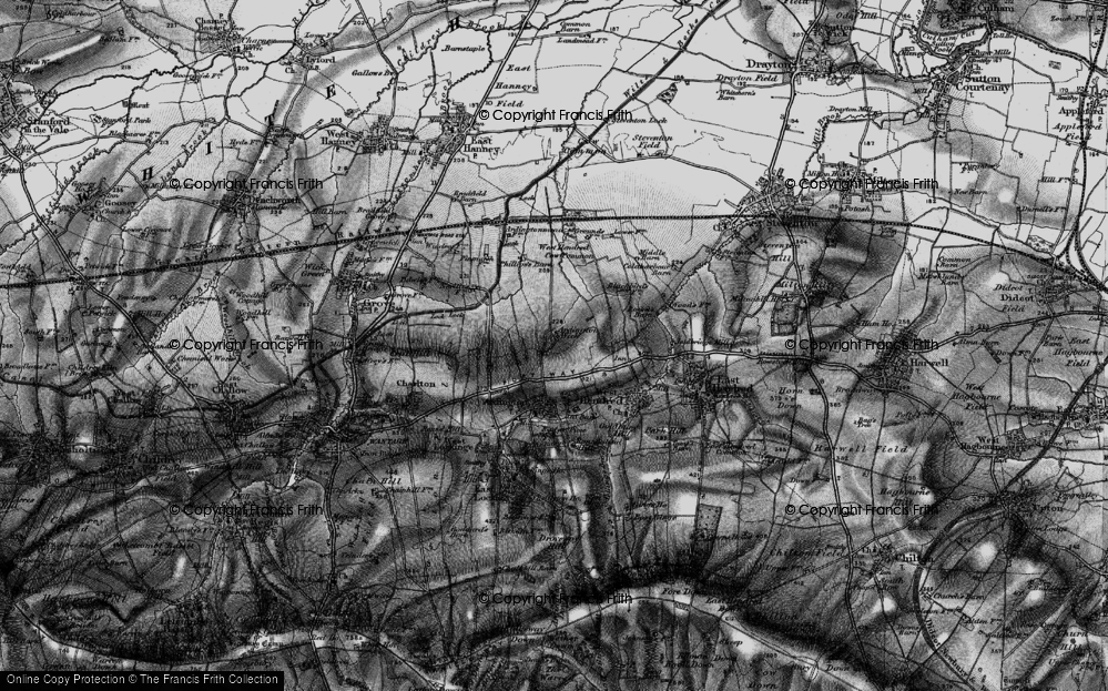 Old Map of Ardington Wick, 1895 in 1895