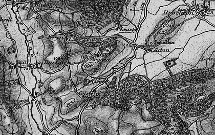 Old map of Argoed in 1899