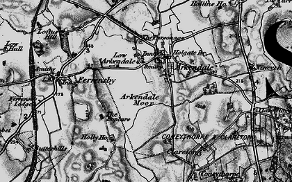 Old map of Arkendale Moor in 1898