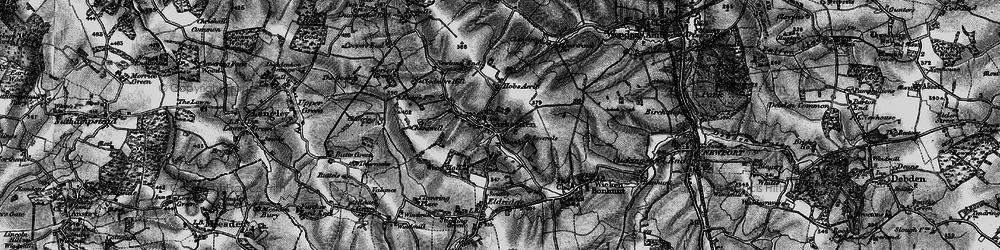 Old map of Arkesden in 1896
