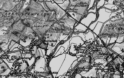 Old map of Arkholme in 1898