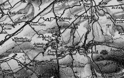 Old map of Arkleby Ho in 1897
