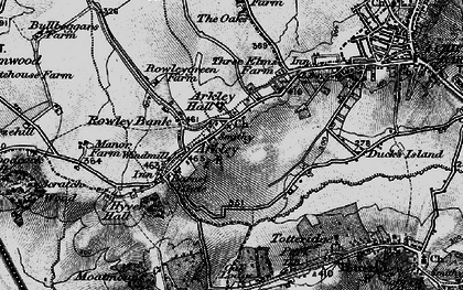 Old map of Arkley Hall in 1896