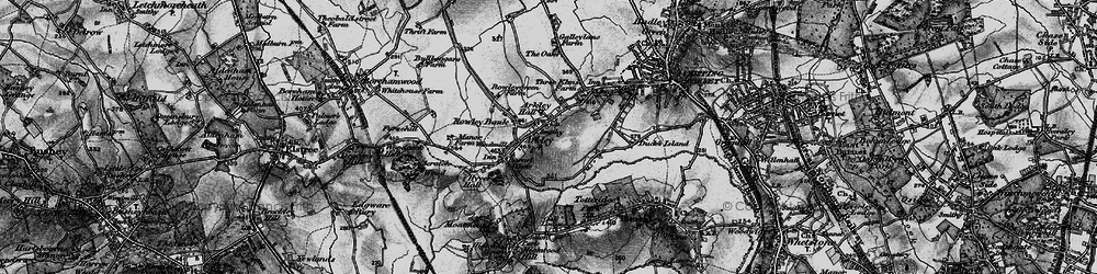Old map of Arkley in 1896