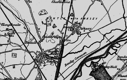 Old map of Arksey in 1895