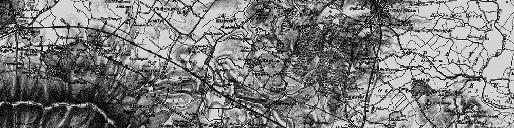 Old map of Tye Hill in 1895
