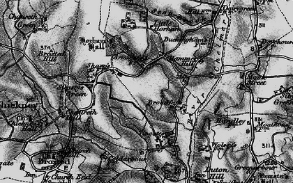 Old map of Armigers in 1895