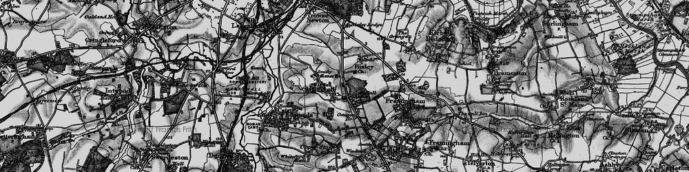 Old map of Arminghall in 1898
