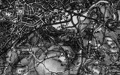 Old map of Arno's Vale in 1898