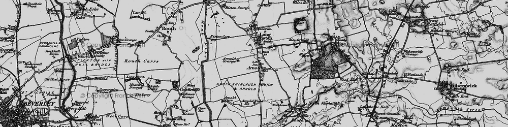 Old map of Arnold Grange in 1897