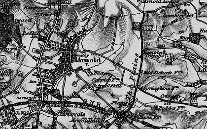 Old map of Arnold in 1899
