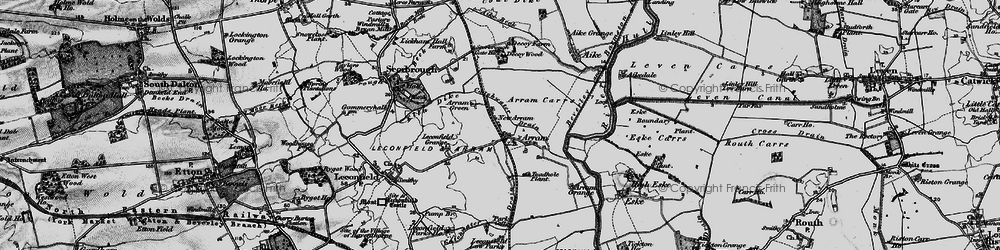 Old map of Arram Grange in 1898