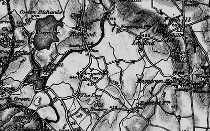 Old map of Arrowfield Top in 1899