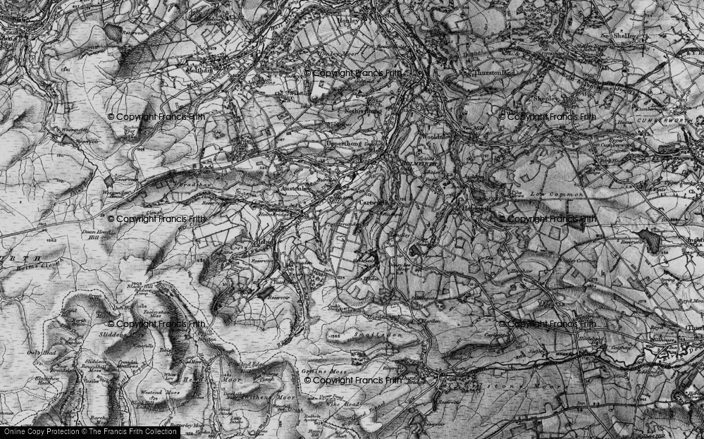 Old Map of Arrunden, 1896 in 1896