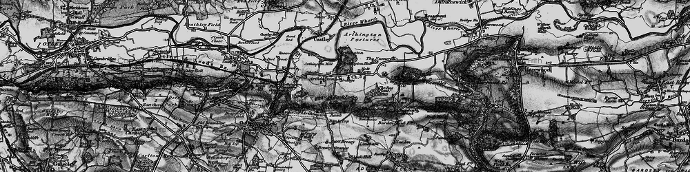 Old map of Bog Plantn in 1898