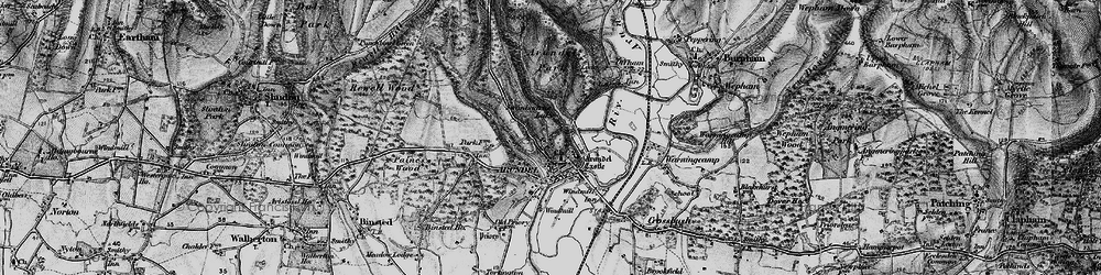Old map of Arundel in 1895