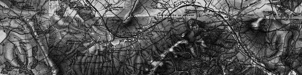 Old map of Ascott d' Oyley in 1896