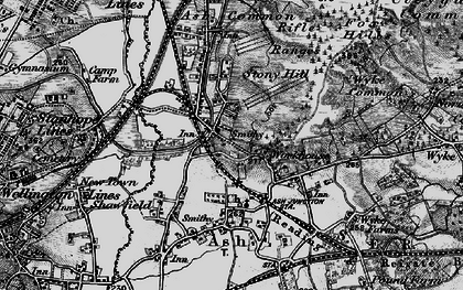 Old map of Ash Common in 1895