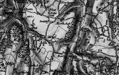 Old map of Ash in 1895