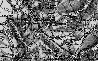 Old map of Ash in 1898