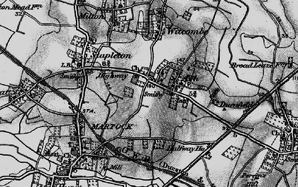 Old map of Ash in 1898