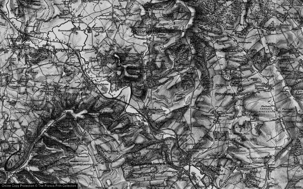 Old Map of Ash, 1898 in 1898